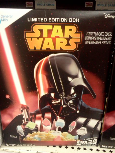 Star Wars Lucky Charms - for the die hard Star Wars fan.  