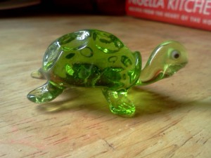 Glass turtle